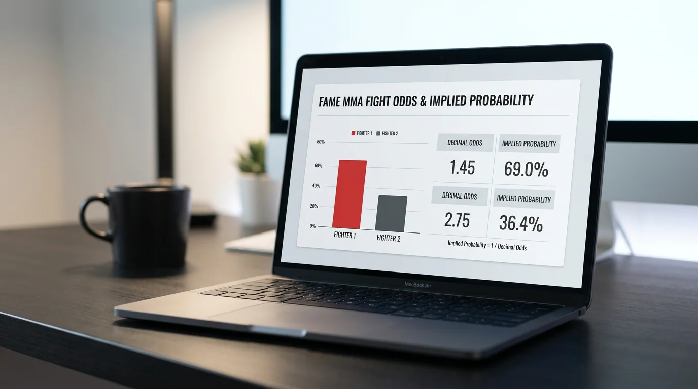 Kursy bukmacherskie na Fame MMA - implied probability i marża operatora